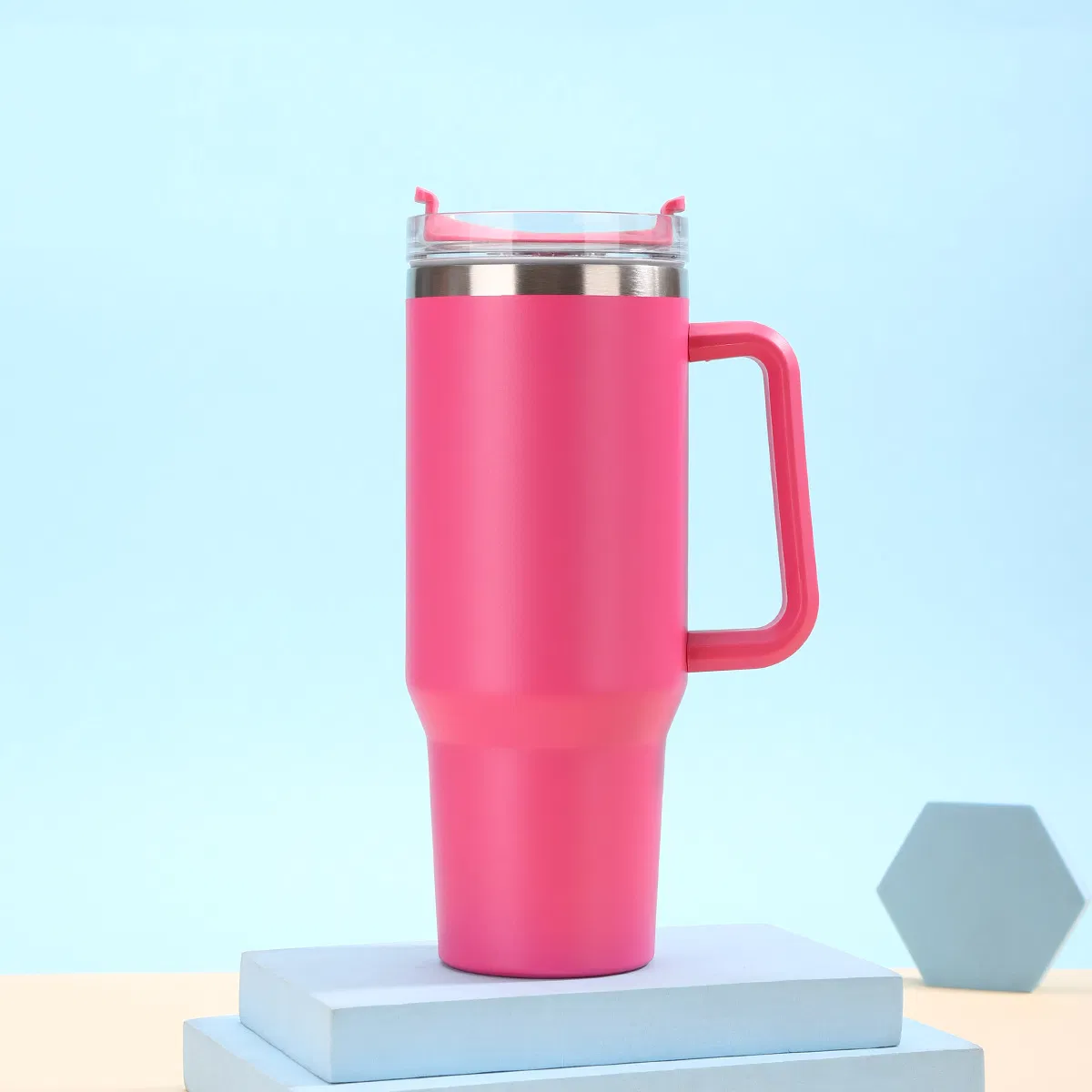 40oz Handle Car Mug Large-Capacity 304 Stainless Steel Vacuum Insulated Tumbler Portable Outdoor Travel Cup