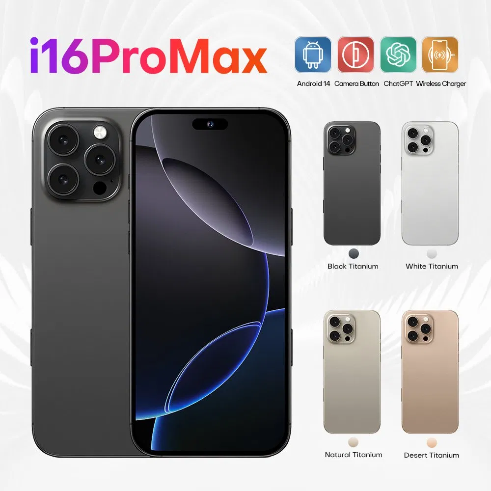 Смартфон I16 PRO Max 2025 16ГБ/1ТБ, титановый корпус