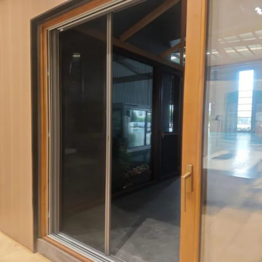 Tempered Glass Exterior Sliding Project Solution Wooden Glass Sliding Door