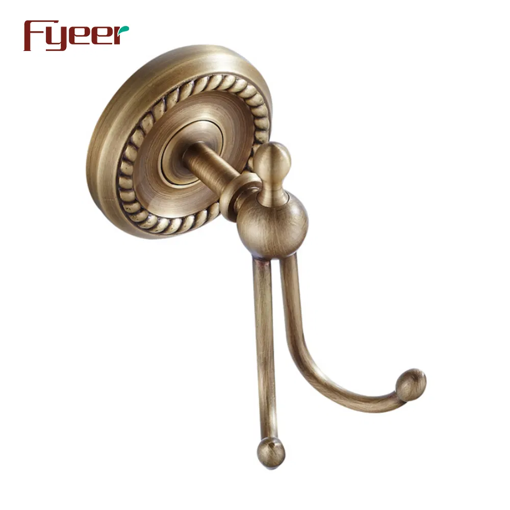 Двойной крючок для одежды Fyeer Antique Brass