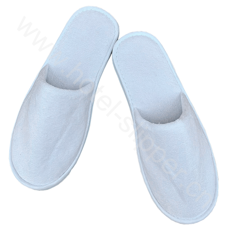 Hotel Guest Room Slippers Velour Customized Cotton Hotel Slipper