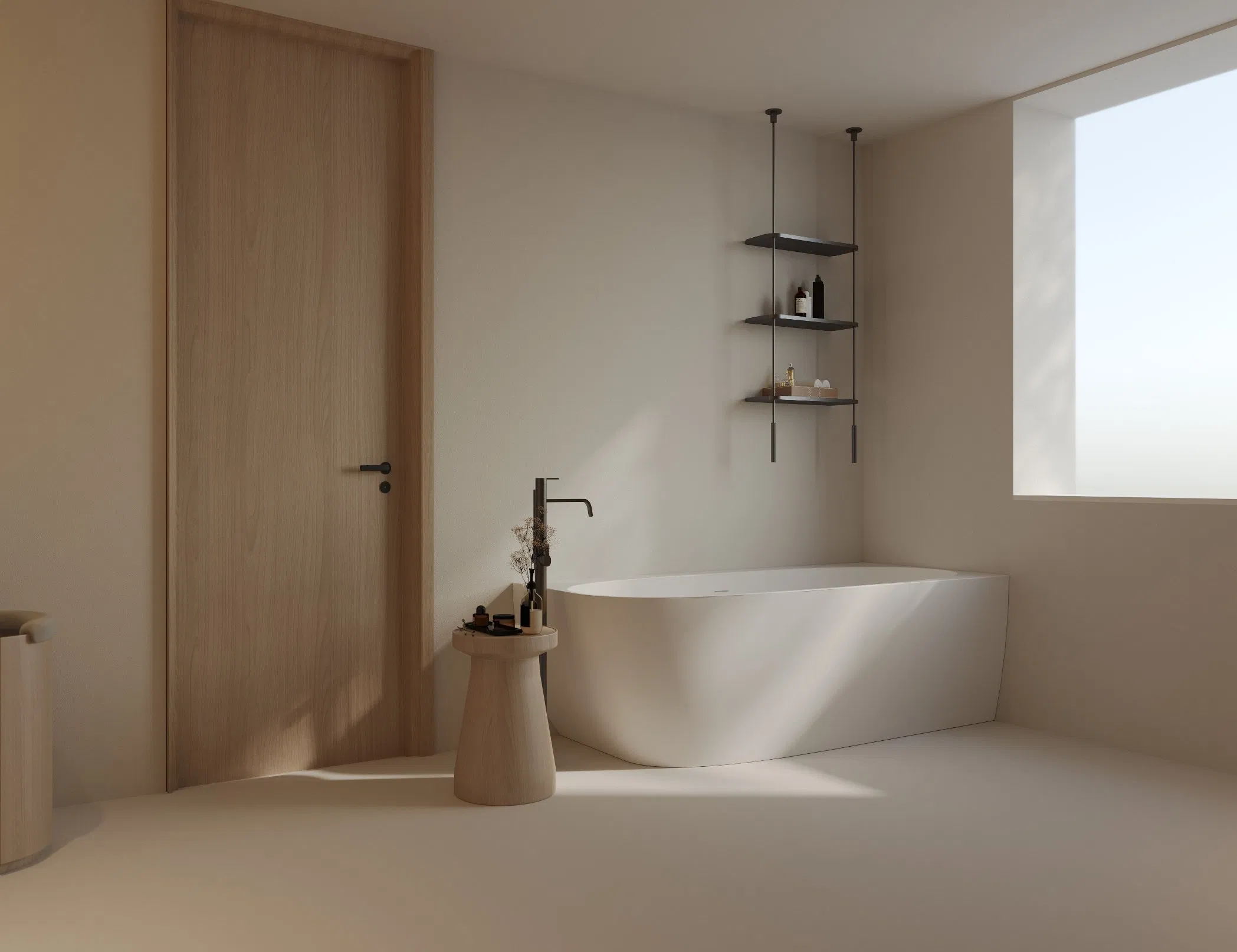 New Design Modern Corner Pure Acrylic Bathtub Bathroom Hot Tub (JL6607 L/R)