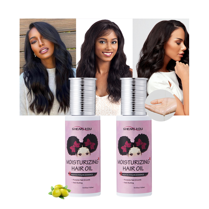 OEM/ODM Private Label 100% Natural Organic Olive Oil Promote Hair Growth Moisturizing Hair Oil for Men Women