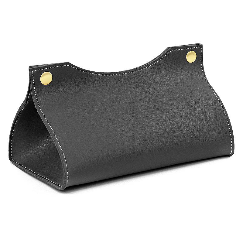 Living Room Nordic Style Modern Office Leather Tissue Box