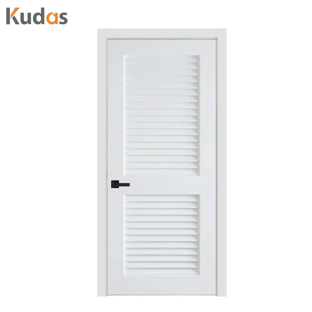 Kudas Luxury Interior Door Luxury Solid Wood Modern PVC WPC Louver Door