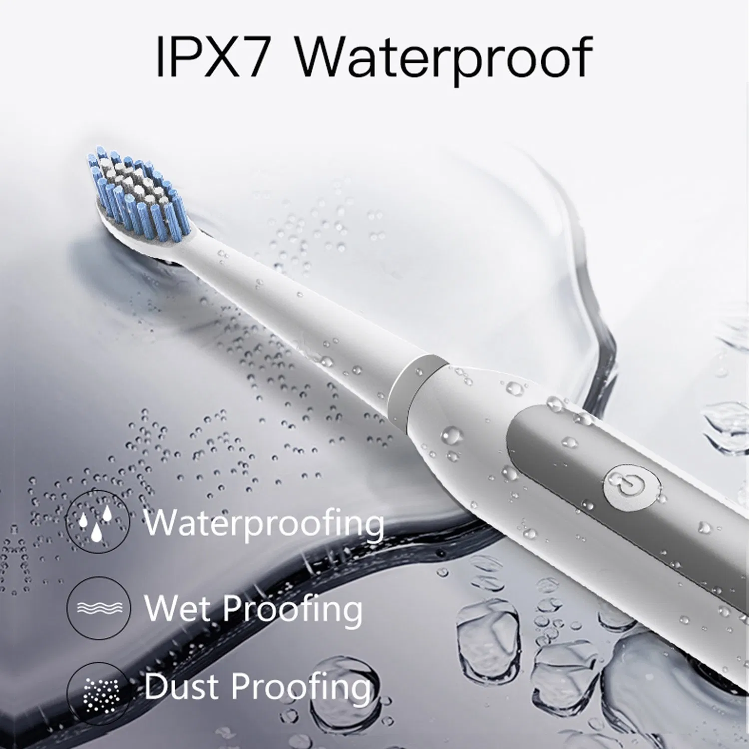 Smart Sonic Rechargeable Ipx7 Waterproof Adult Electric Toothbrush