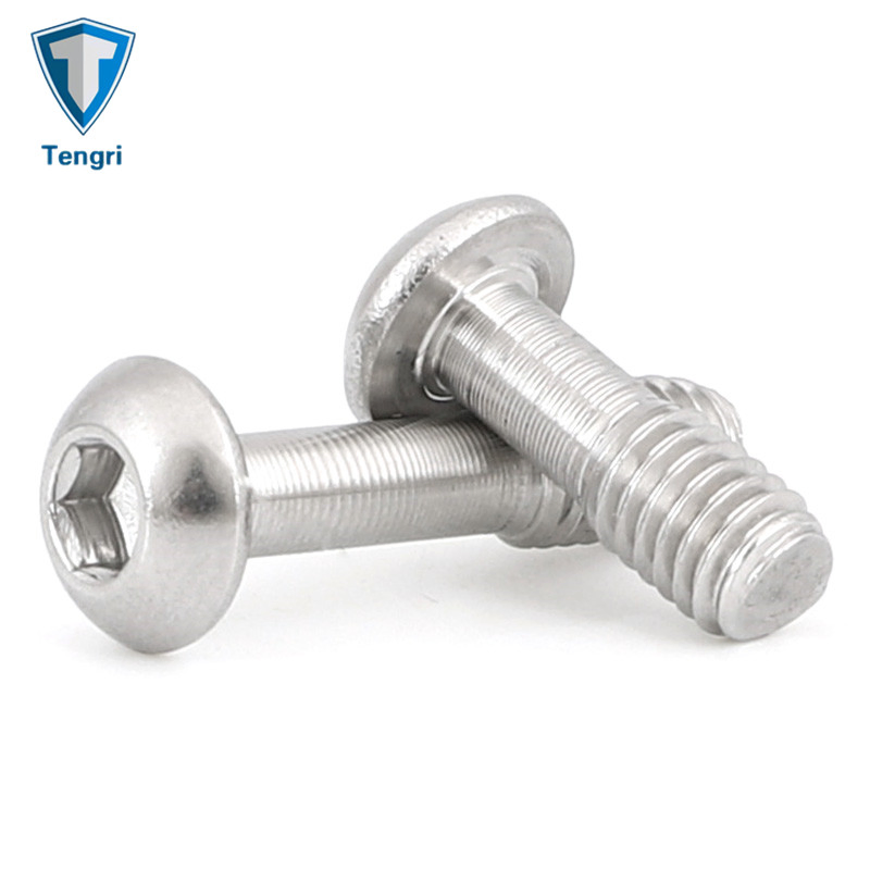 High Quality Stainless Steel 304 A2-70 A2-80 Socket Screw Button Hea Reamer Bolt Captive Screw for Electric Application