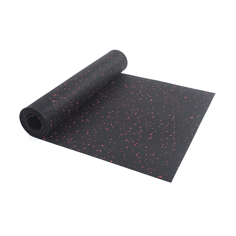 Premium Quality Rubber Mats Gym Flooring Roll with 10% EPDM Colorful Dots Anti-Slip Rolled Rubber Flooring for Gym