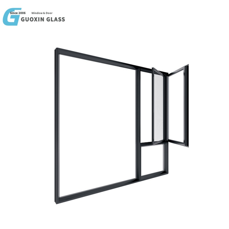 Premium Guoxin Aluminium Double Glazed Casement Window - Fire Resistant