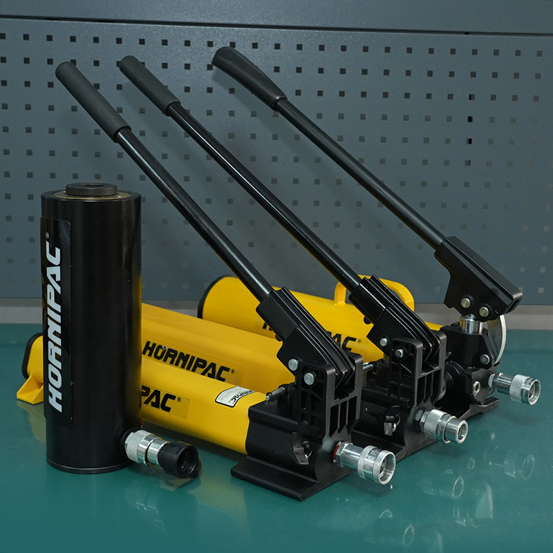 HORNIPAC RACH1504 Aluminum Hollow Plunger Cylinder Jack Light Weight Single Acting 150Ton Hydraulic Cylinder