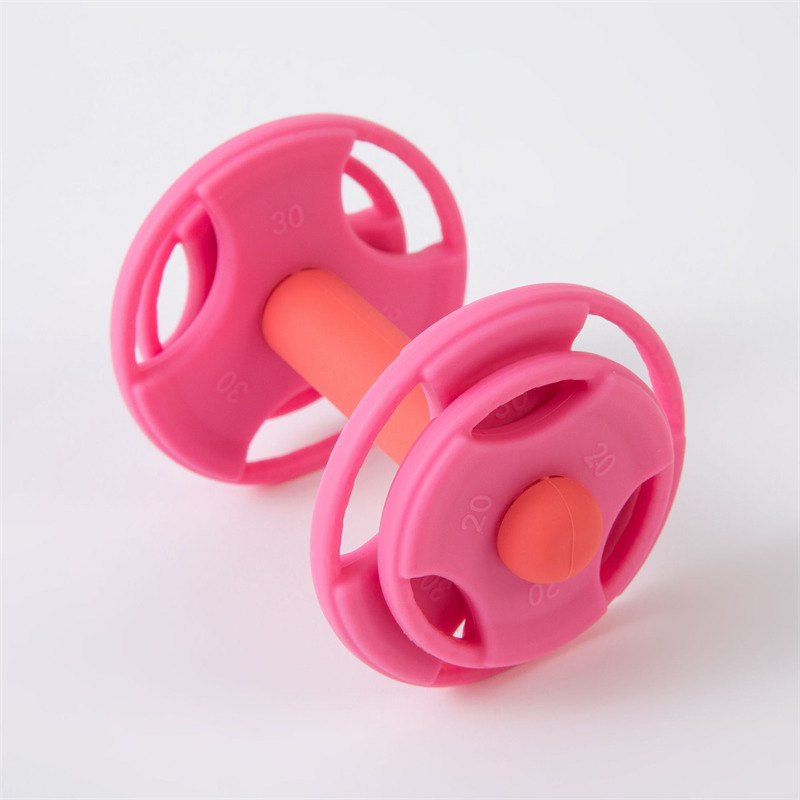 Food Grade Custom Silicone Rattle Flexible Rubber Baby Teether Toys