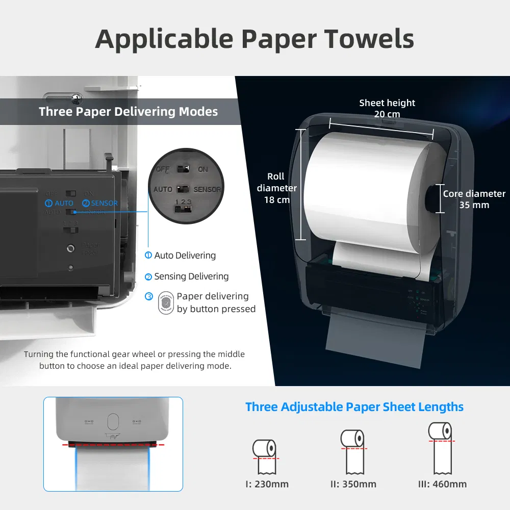 Автоматический дозатор туалетной бумаги Svavo Sensor