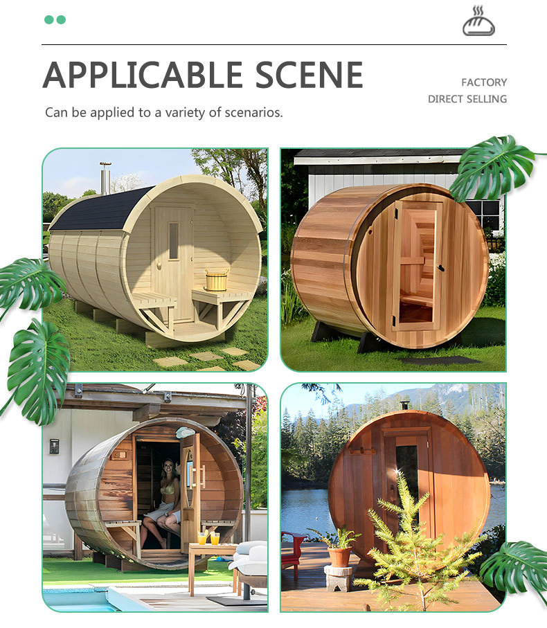 Red Cedar Outdoor Sauna (Waterproof & UV Resistant)