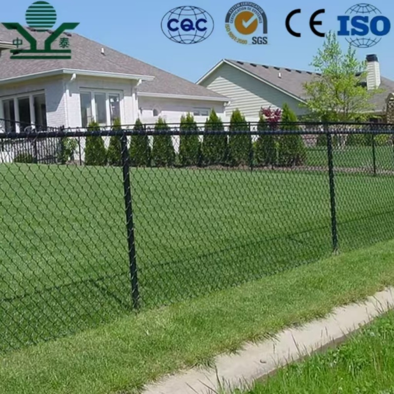 PVC Coated 1.8mm 30× 30mm 1200mm Chain Link Fence for Public Parks