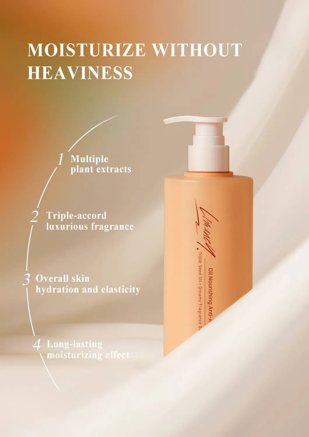Luxury Scented Triple Seed Oil · Dreamy Fragrance Body Lotion