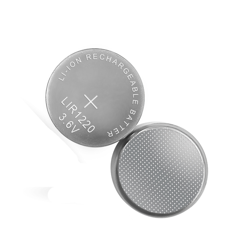 Литий-ионная аккумуляторная батарейка LIR1220 3.6V с контактами
