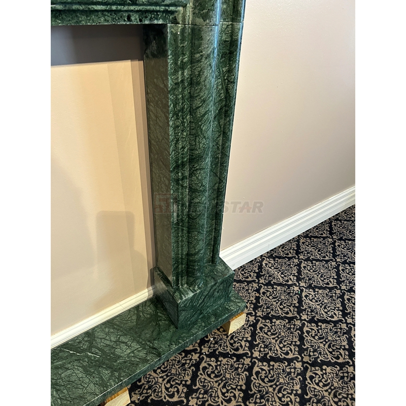 Newstar Indian Green Marble Stone Fireplace Mantel Green Marble Fireplace