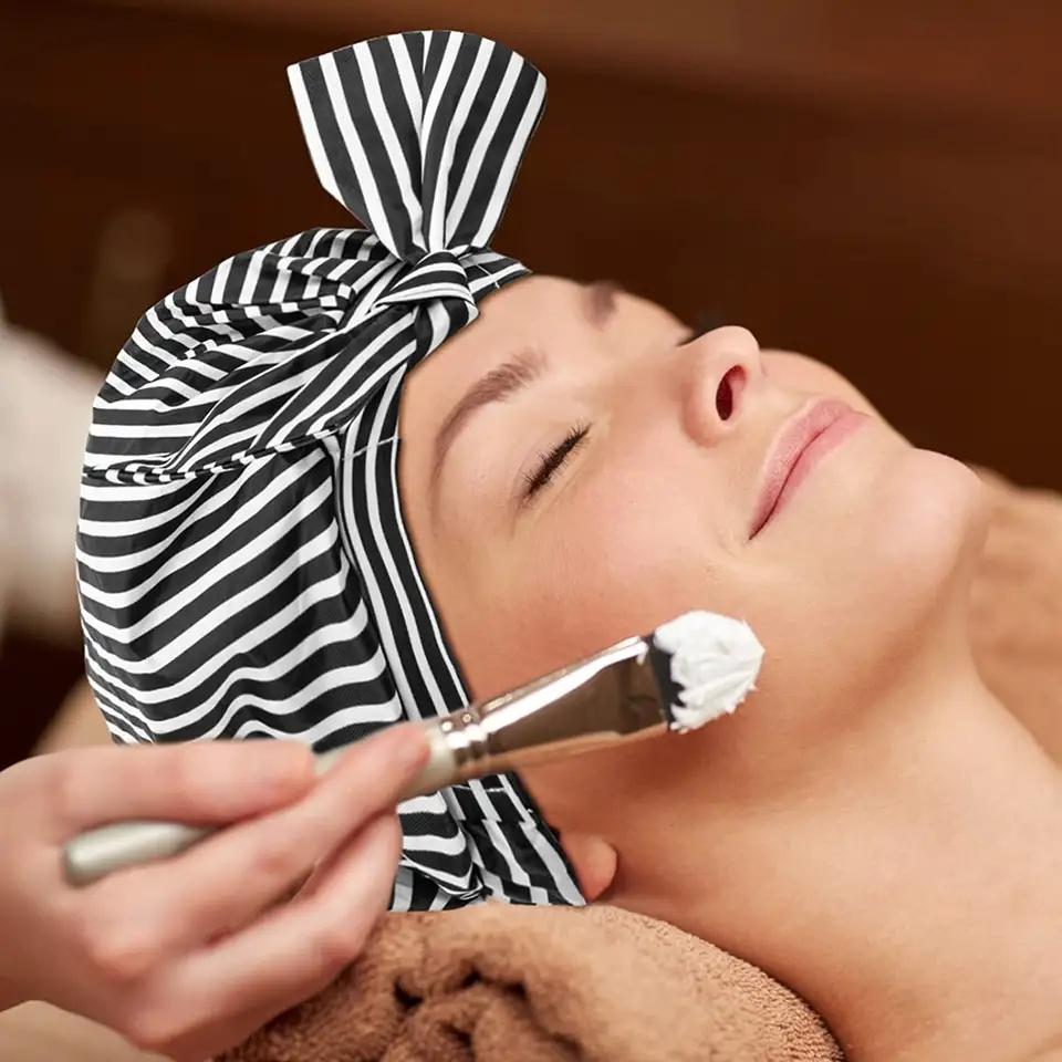 Customized Designer Stylish Reusable Adjustable Extra Large Womens Bath Shower Cap