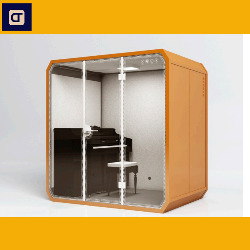 2022 Acoustic Phone Booth Soundproof Office Pod Overall Mold Production Interpreter Booth Prefab Houses Telephone Booth for Sale