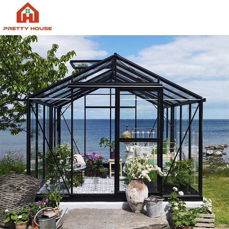 Automatic Swimming Enclosure Retractable Pool Cover Glass Sunroom