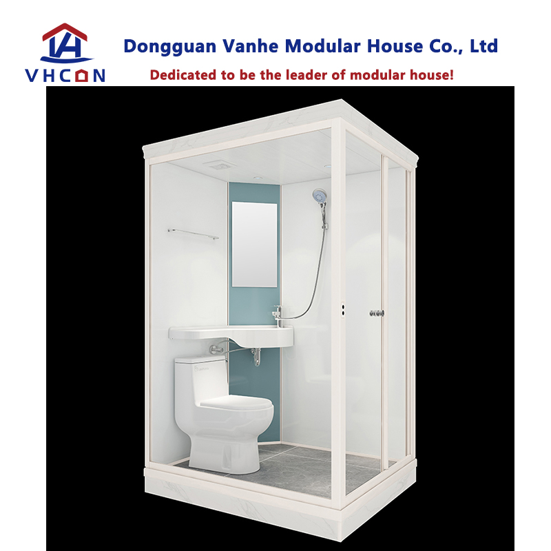 Showers Complete Prefabricated Unit Integrated Design Fabricated Freestanding Fancy European Modular Prefab Bathroom Pod with Toilet