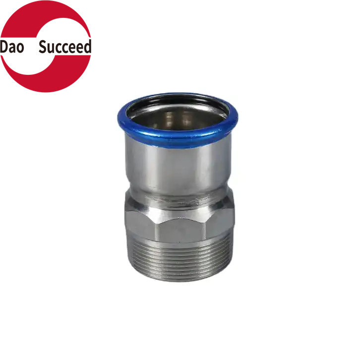 External Thread Press Fit Fittings Pipe Stainless Steel Equal Coupling Stainless Steel 304/316 OEM Plumbing Fittings