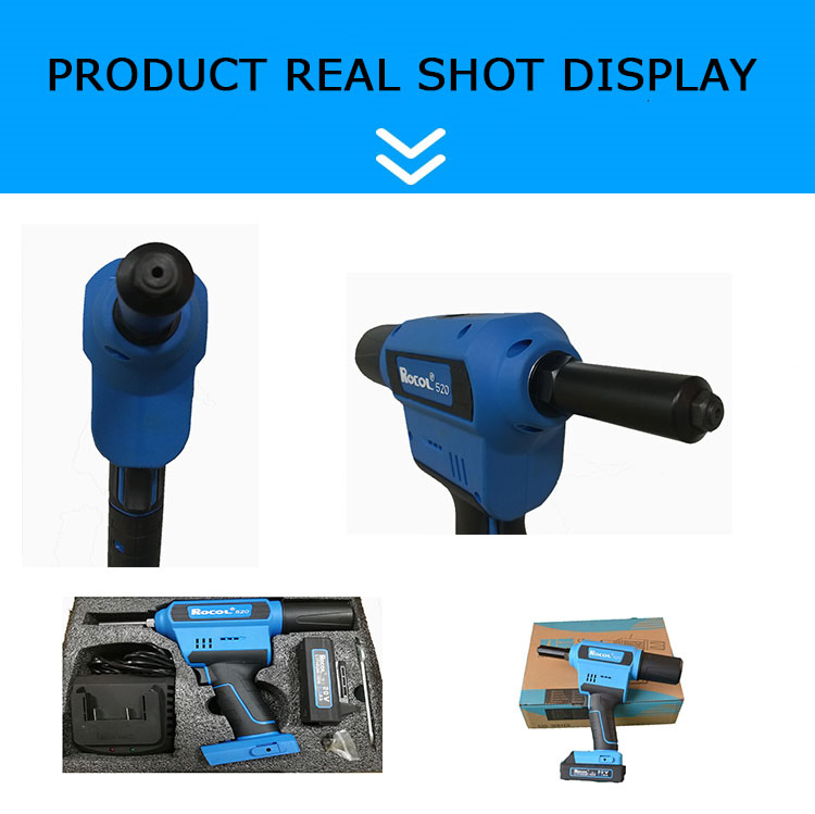 Quick Charge Powerful Brushless Motor 20V Li-ion Battery Riveting Tool