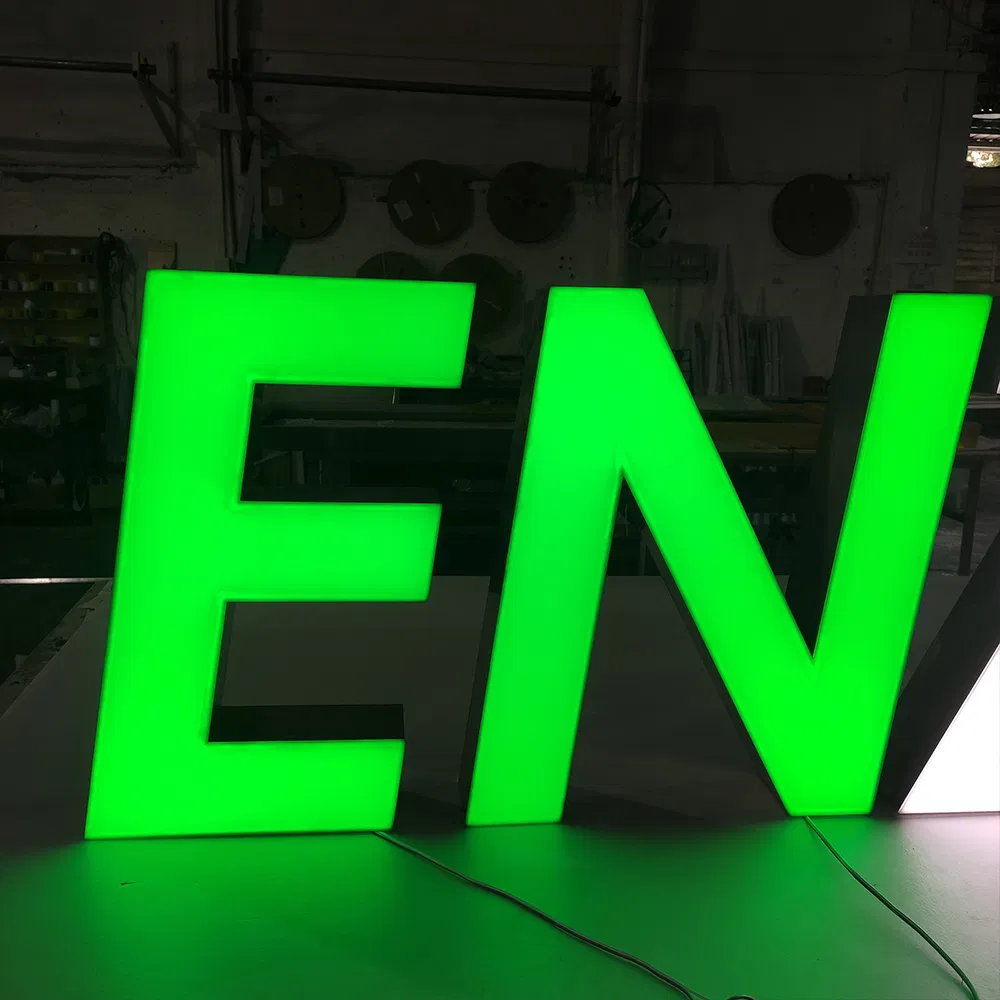 Custom Design Wall Mounted Commercial 3D LED Price Illuminated Signs