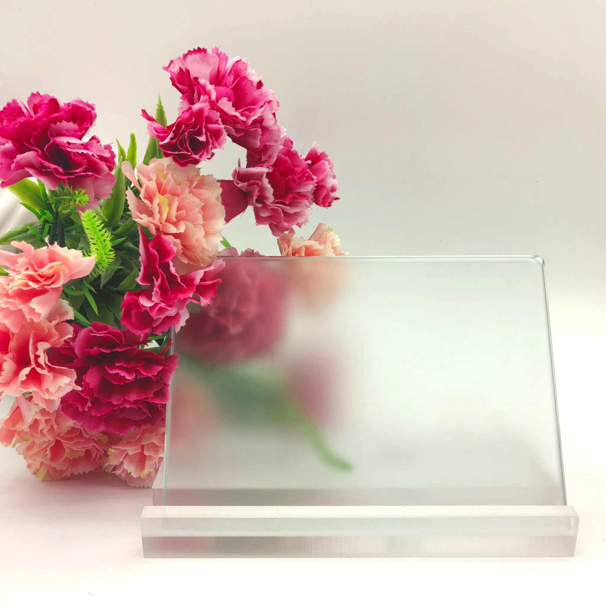 6mm Clear Acid Etched Glass for Interior Partitions/Office Enclosures