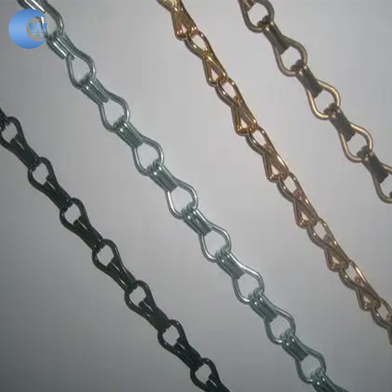 Chinese Suppliers Aluminum Decorative Double Hook Chain Curtain Metal Fabrics