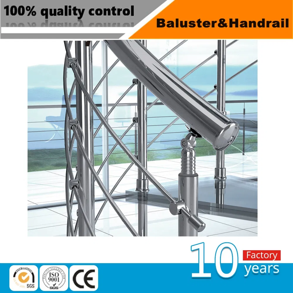 Elegant European Style Stainless Steel Balcony Railing Cable Railings Handrail Decoration