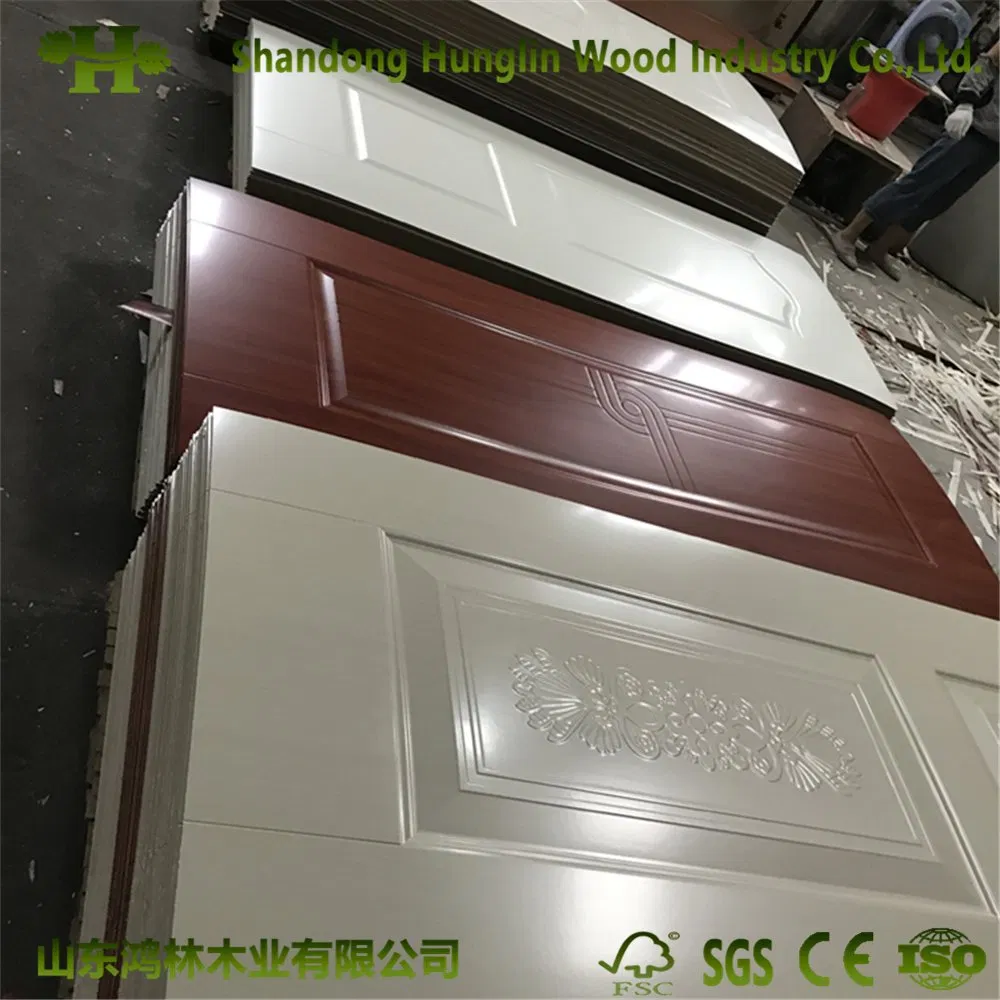 2150X1020X3mm Decorative Interior Melamine Molded HDF Door Skin