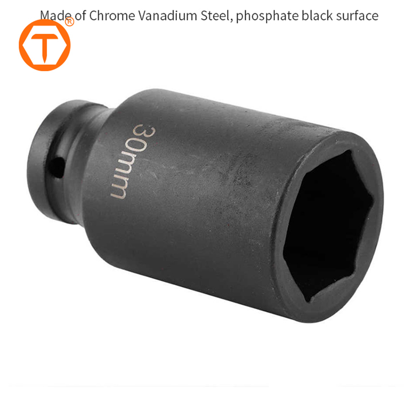 Набор головок 1/2 дюйма, 35 предметов, ударные, черные