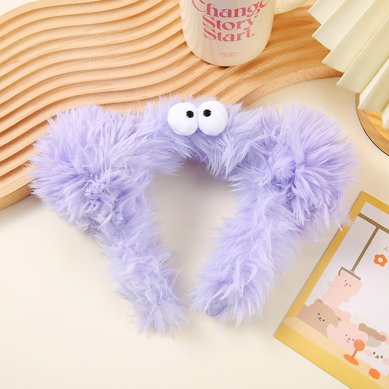 Ugly-Cute and Funny Fluffy Hairband for Face Washing and Face Masks
