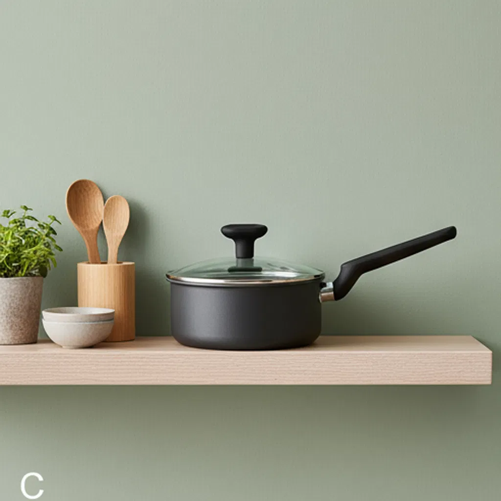 18*8cm Milk Pot Aluminum Saucepan with Glass Lid