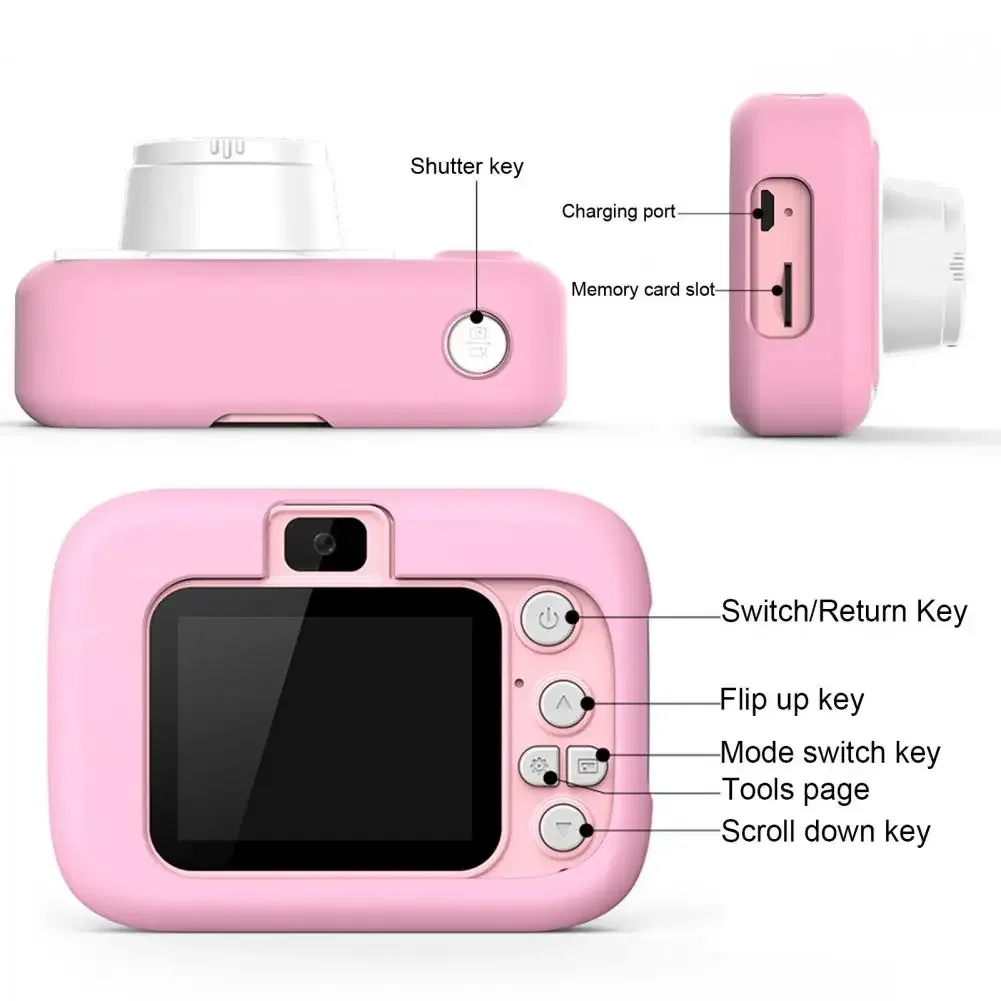 2024 Children's Camera Cat Design Cartoon Digital Mini 1080P HD Dual Camera Toy Kids Christmas Birthday Gifts Manufacturer