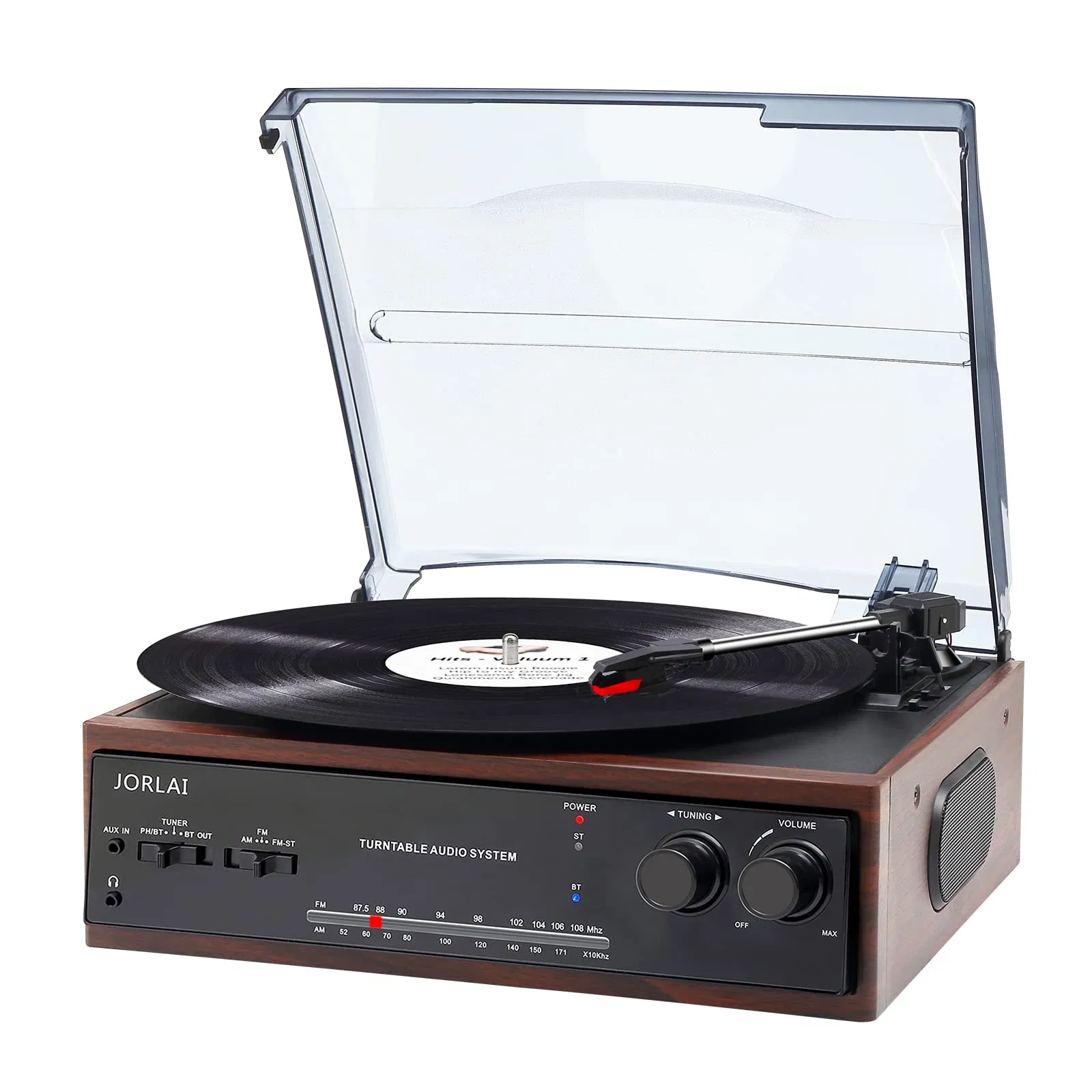 Multi-Function Retro Record Suitcase Turntable Gramophone Player Am FM Radio