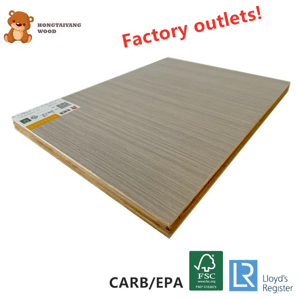Cheap Price Wholesale Melamine Plywood Board with FSC Carb Certification for Furniture
