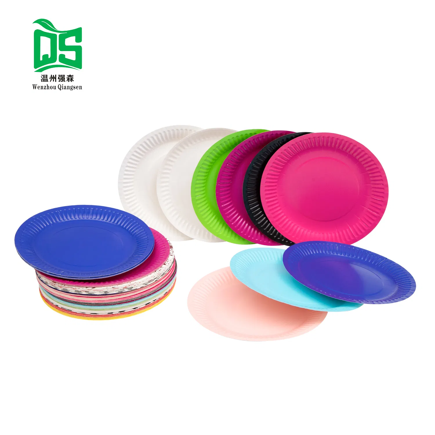 Multicolor Birthday Party Round Disposable Party Paper Plate