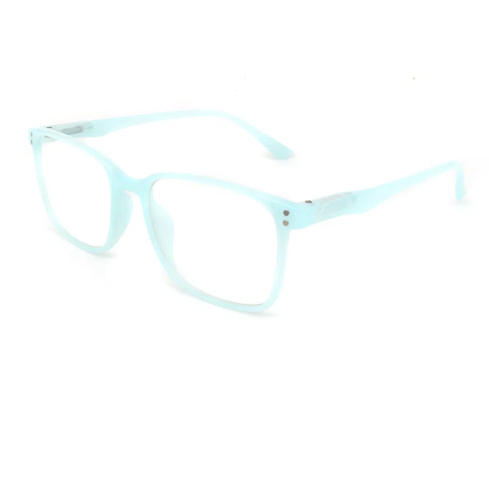 Transparent Grey Blue Light Resistant Eyeglass Frame Flat Lens Computer Square Male and Female Student Optical Frames