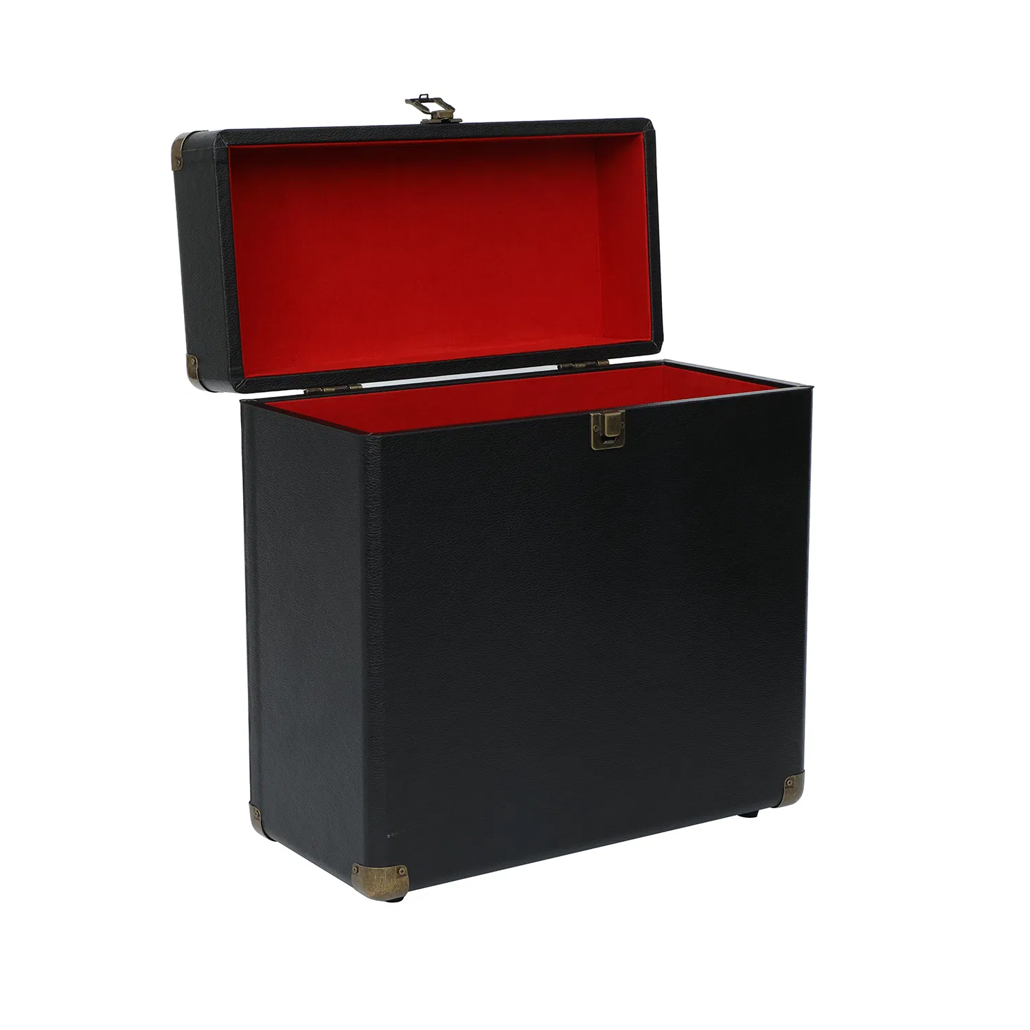 Multi-Color Leather Vinyl Record Storage Box