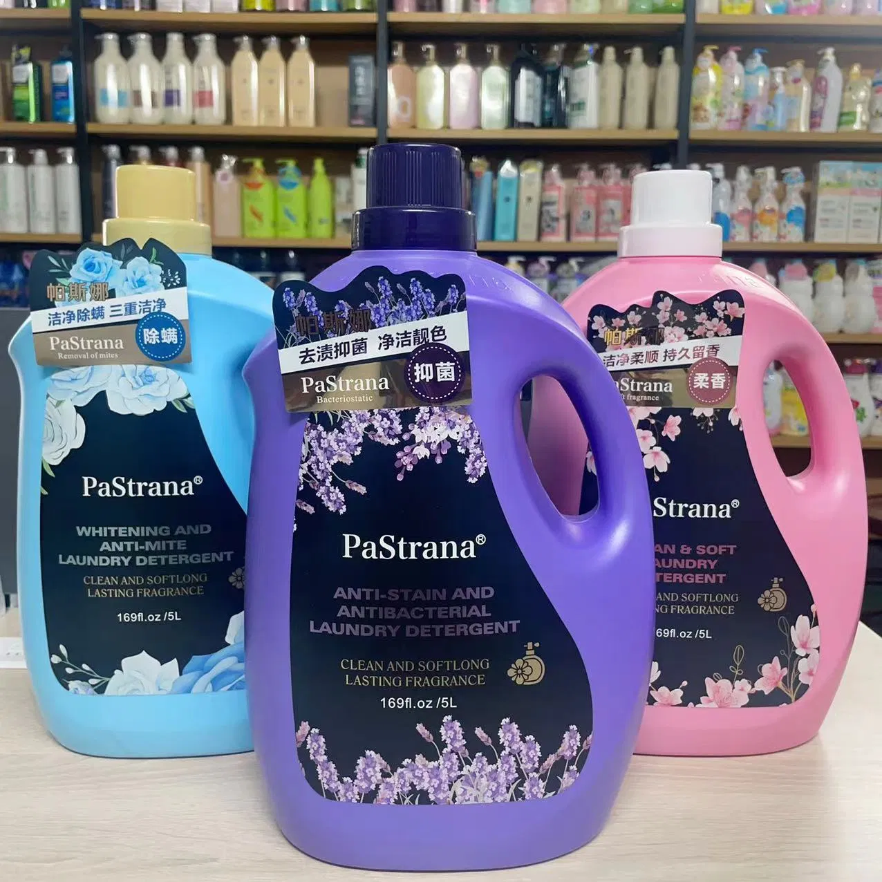 Floral Fragrance Lavender Rose Chamomile Antibacterial Laundry Detergent 5L