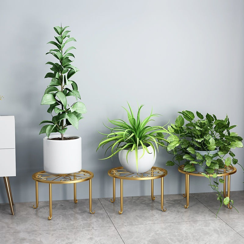 Wholesale Metal Stable High-Strength Space-Saving Practical Home Decorative Garden Pot Trays