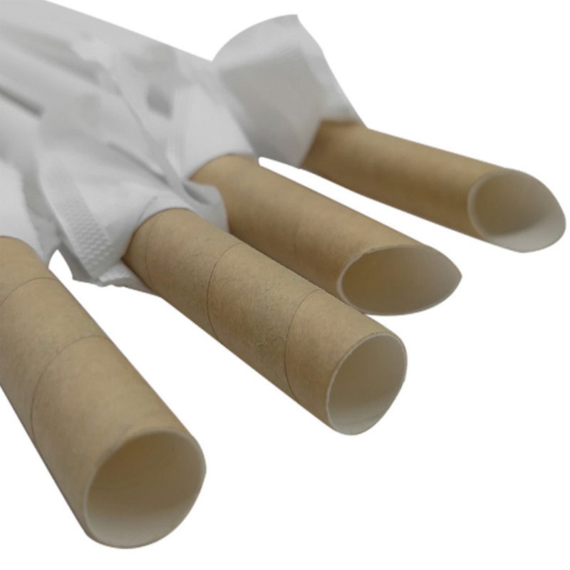 Disposable Degradable Pearl Milk Tea Drink Kraft Paper Straw