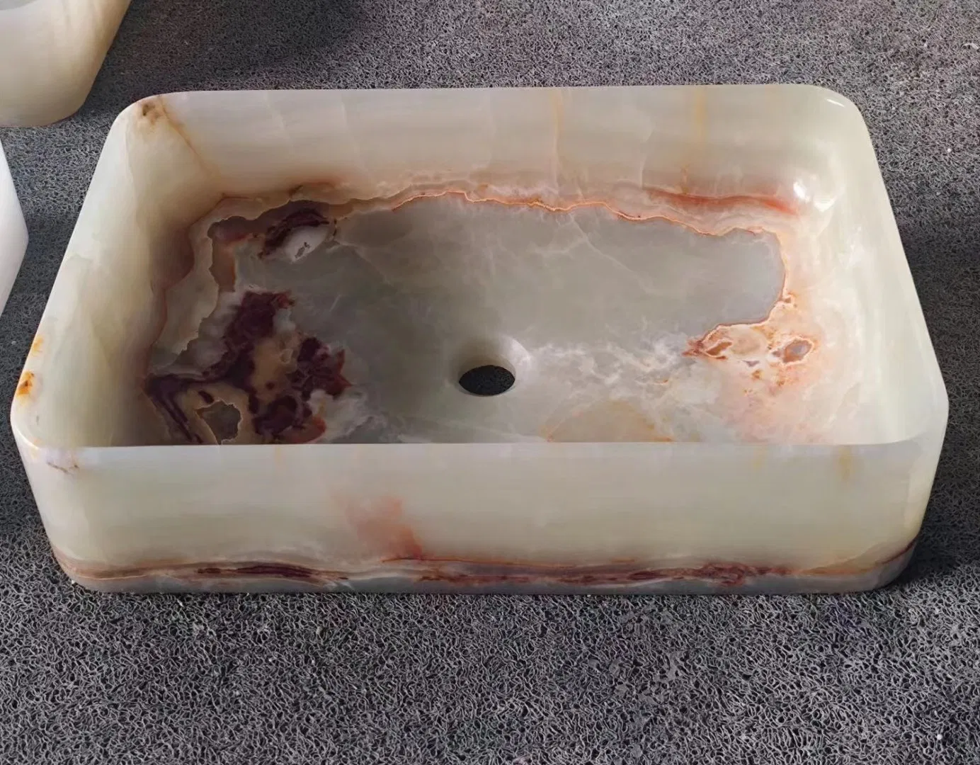 White Onyx Marble Wash Basins Vessel Sins