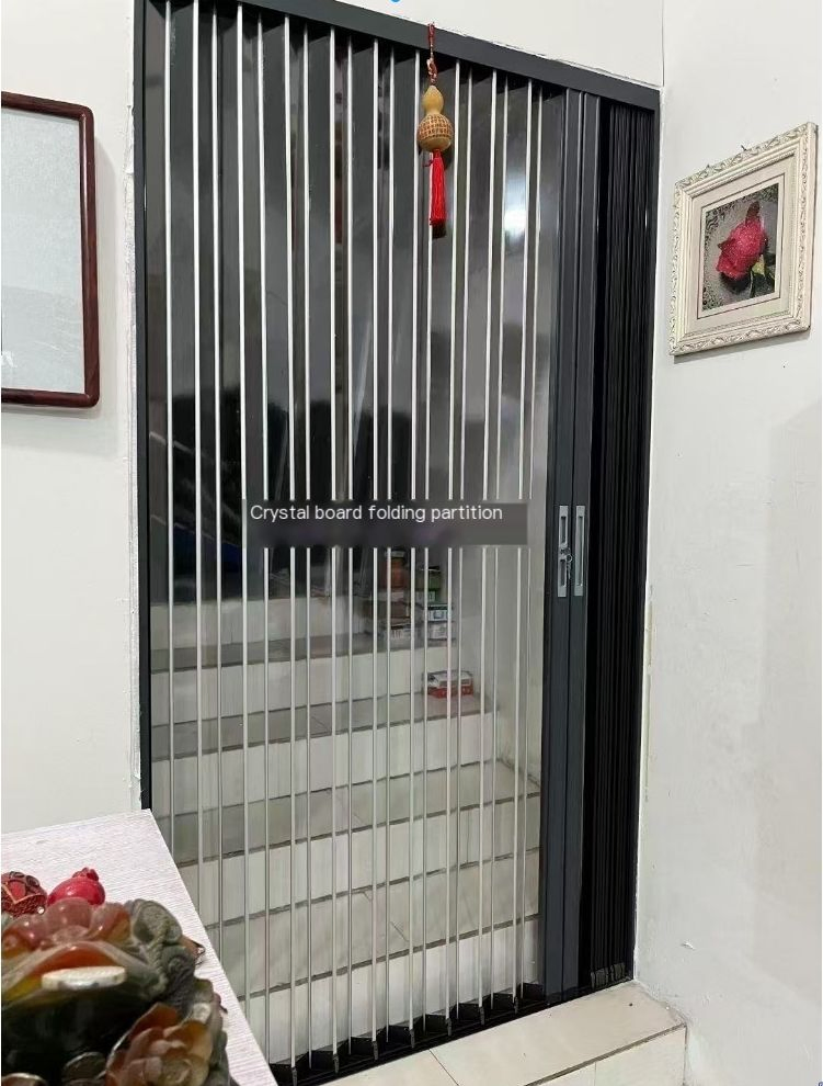 Wholesale Chinese Style Kitchen Aluminum Alloy Bi-Fold Doors Retractable Balcony Bathroom Invisible Air Conditioning Door