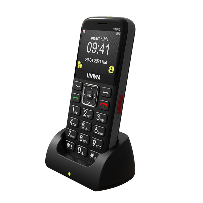 Wholesale Uniwa V1000 2.31 Inch Sos Cell Phone Big Battery Senior Phone with 4G Bands