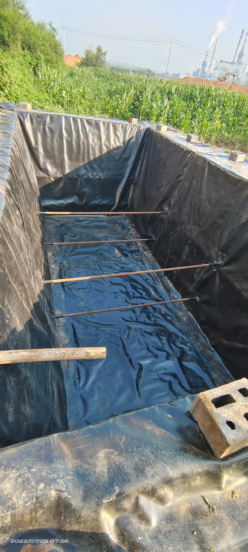 HDPE Geomembrane Reinforced Polyethylene Fish Pond Liner Geomembrane 0.75mm 1.5mm Geo Membrane 45mil 60mil Artificial Lake Liner