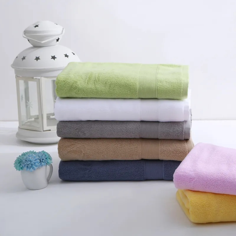 Factory Stock Custom Brand Towel 100% Cotton SPA and Hotel Bath Towel