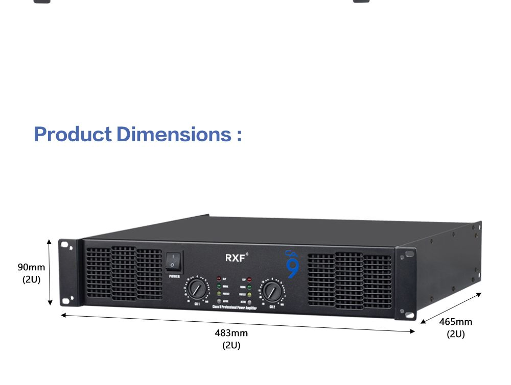 Ca4 350 Watts*2 Professional Audio Power Amplifier for KTV System Power Amplifier